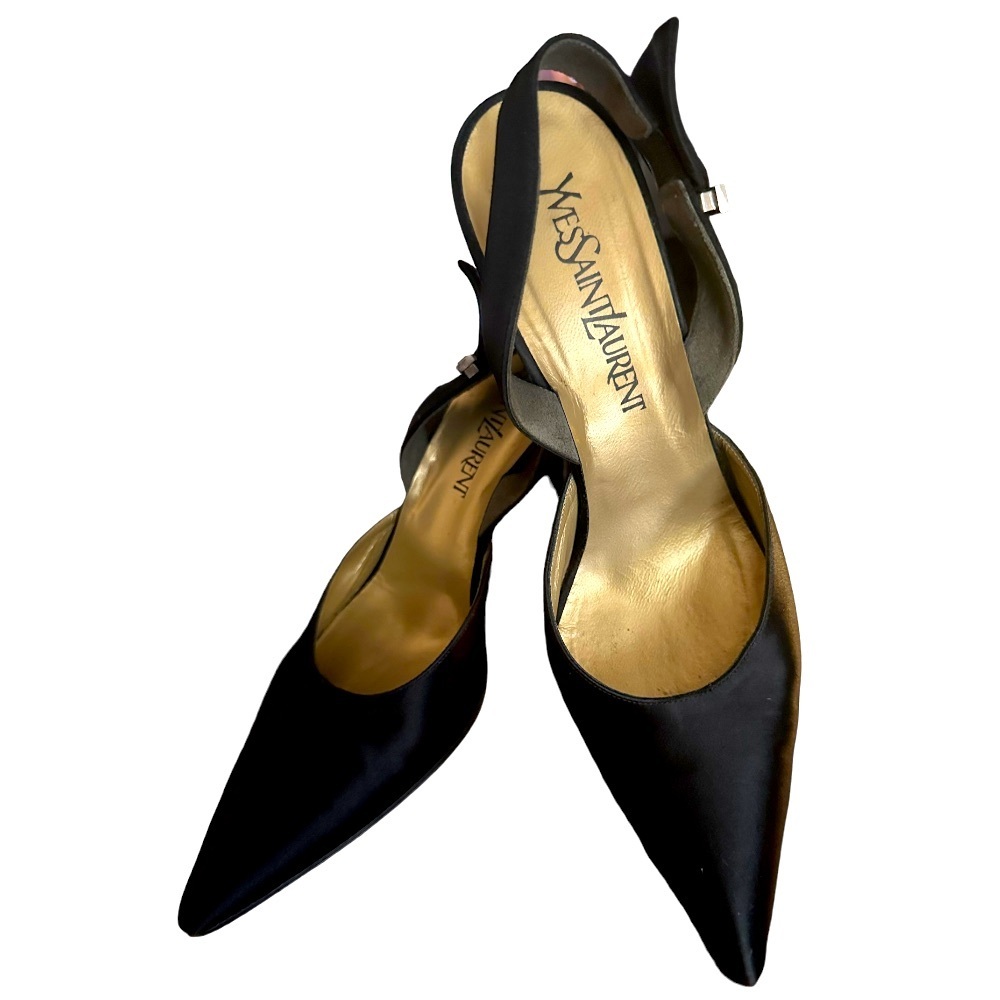 Yves Saint Laurent YSL Black Heels Size 8
